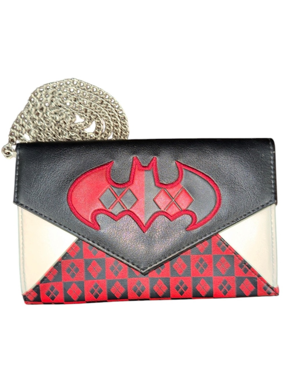 Bioworld Harley Quinn Inspired Bat Emblem Crossbody